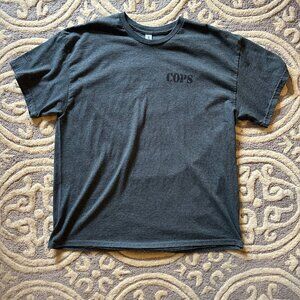 Official Like New COPS television TV Shirt Men XL - Navy (fits slightly small)